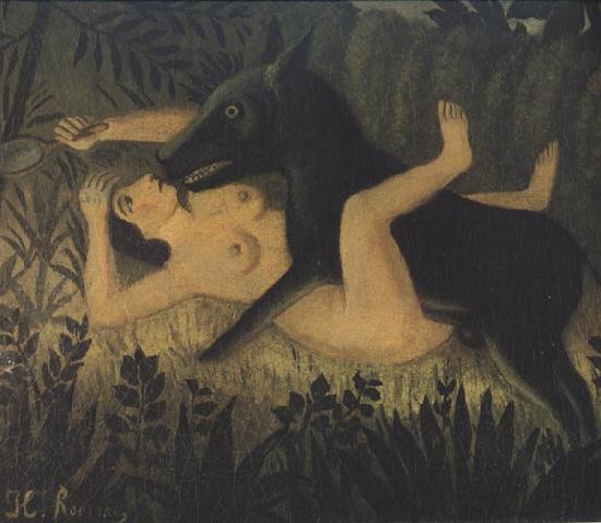 Henri Rousseau Beauty and the Beast